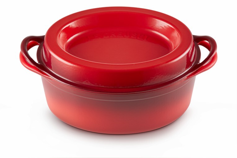 Cocotte Fonte émaillée Cousances Doufeu Par Le Creuset – Rouge Flammé, Made In France